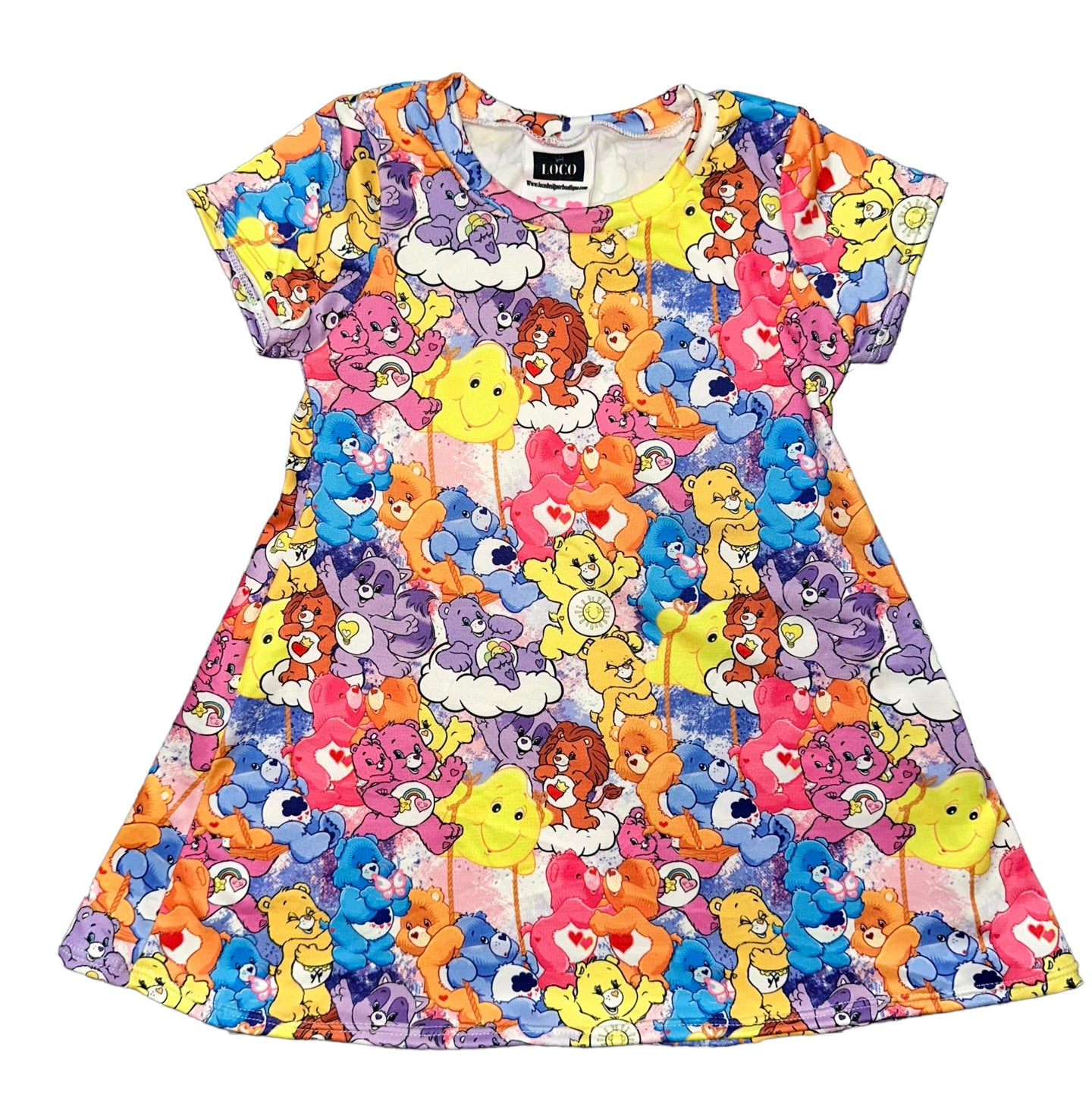 Care Bear Tshirt Dress- RTS (3m & 6m)