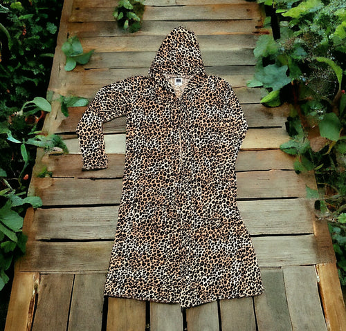 Hooded Cheetah Duster