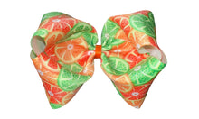 Load image into Gallery viewer, Citrus 5 in Ribbon bow (RTS)