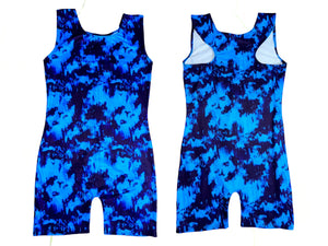 Blue Acid Gymnastics Unitard