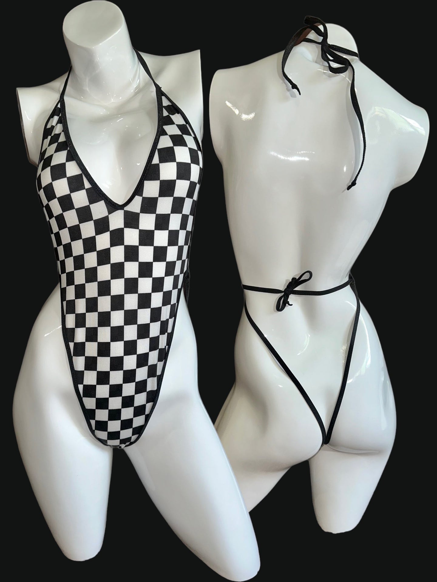 Checkered Front Piece- SMALL (RTS)