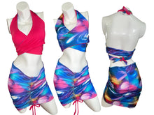 Load image into Gallery viewer, Spaced Out Reversible Wrap Around &amp; Mini Skirt