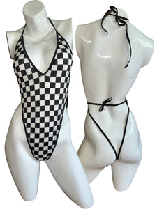 Checkered Front Piece- SMALL (RTS)