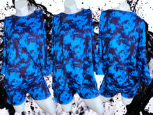 Load image into Gallery viewer, Blue Acid Lounge Top &amp; Shorts Set