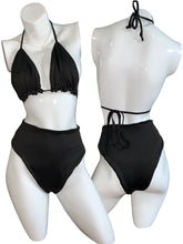 Load image into Gallery viewer, Black Cheeky Two Piece Swimsuit