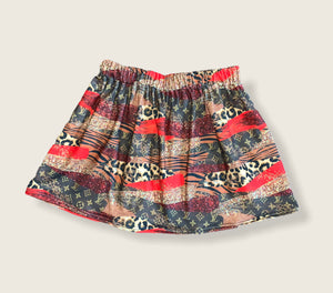 Safari Designer Brushstroke Skirt