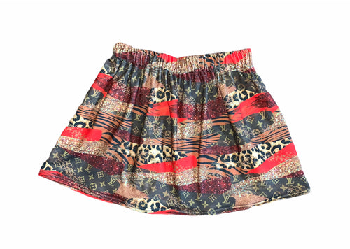 Safari Designer Brushstroke Skirt